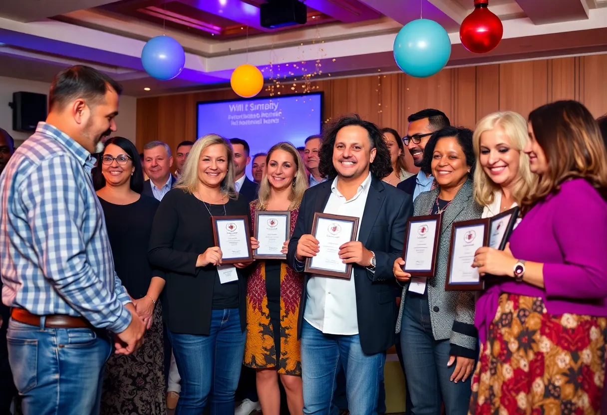 Local business award ceremony celebrating entrepreneurship in Western Pennsylvania.
