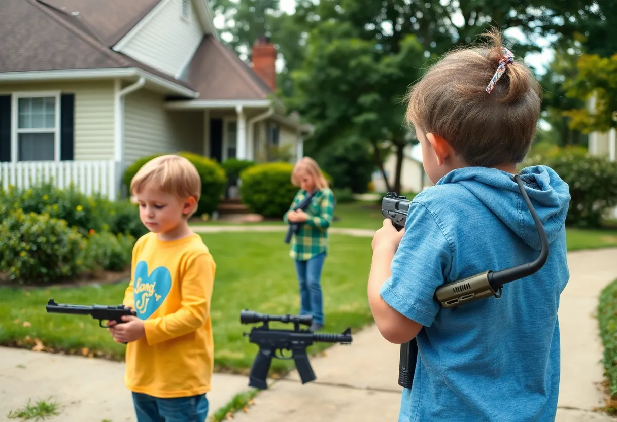 Child safety measures in relation to firearms.