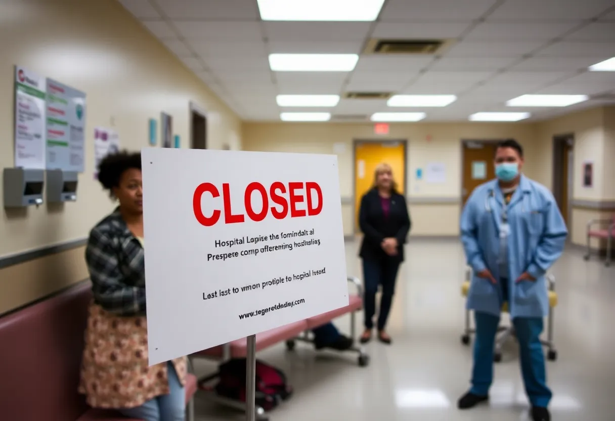 Closed entrance of Crozer-Chester Medical Center