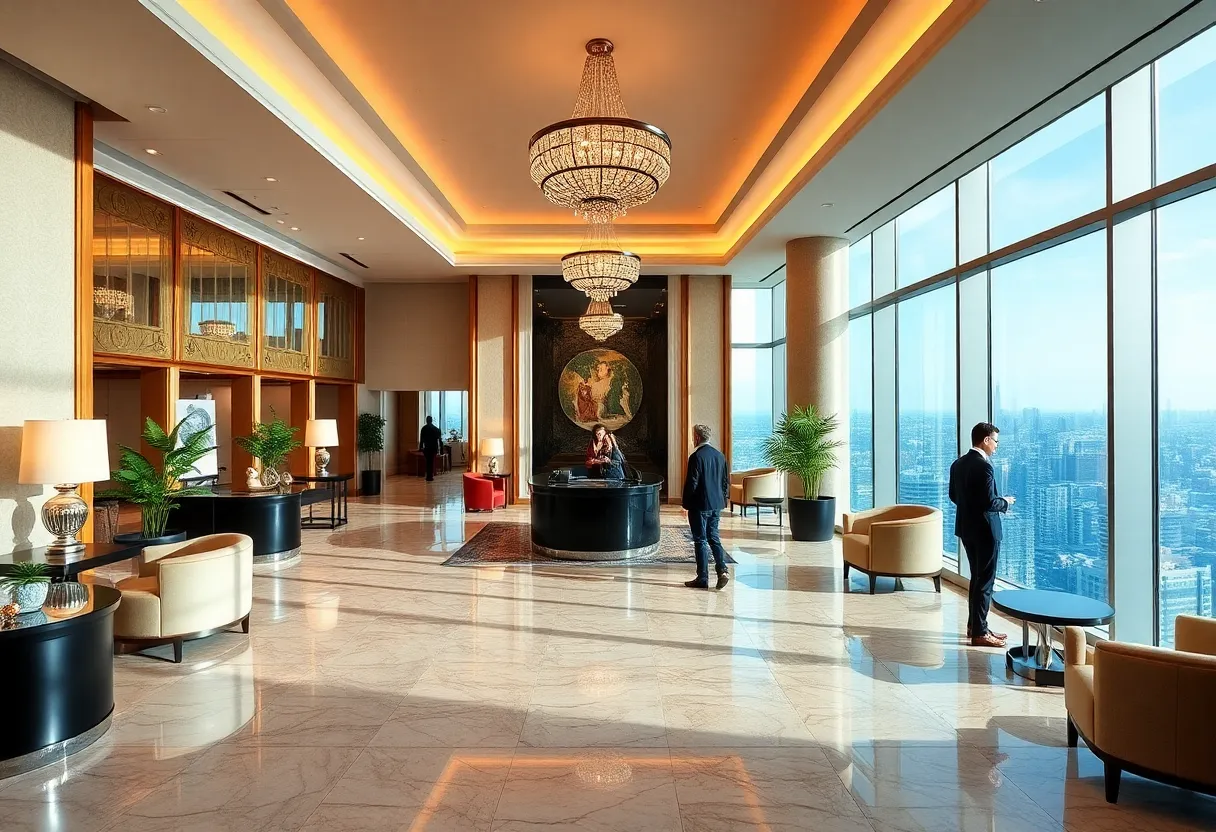 Interior of the Four Seasons Hotel with elegant decor