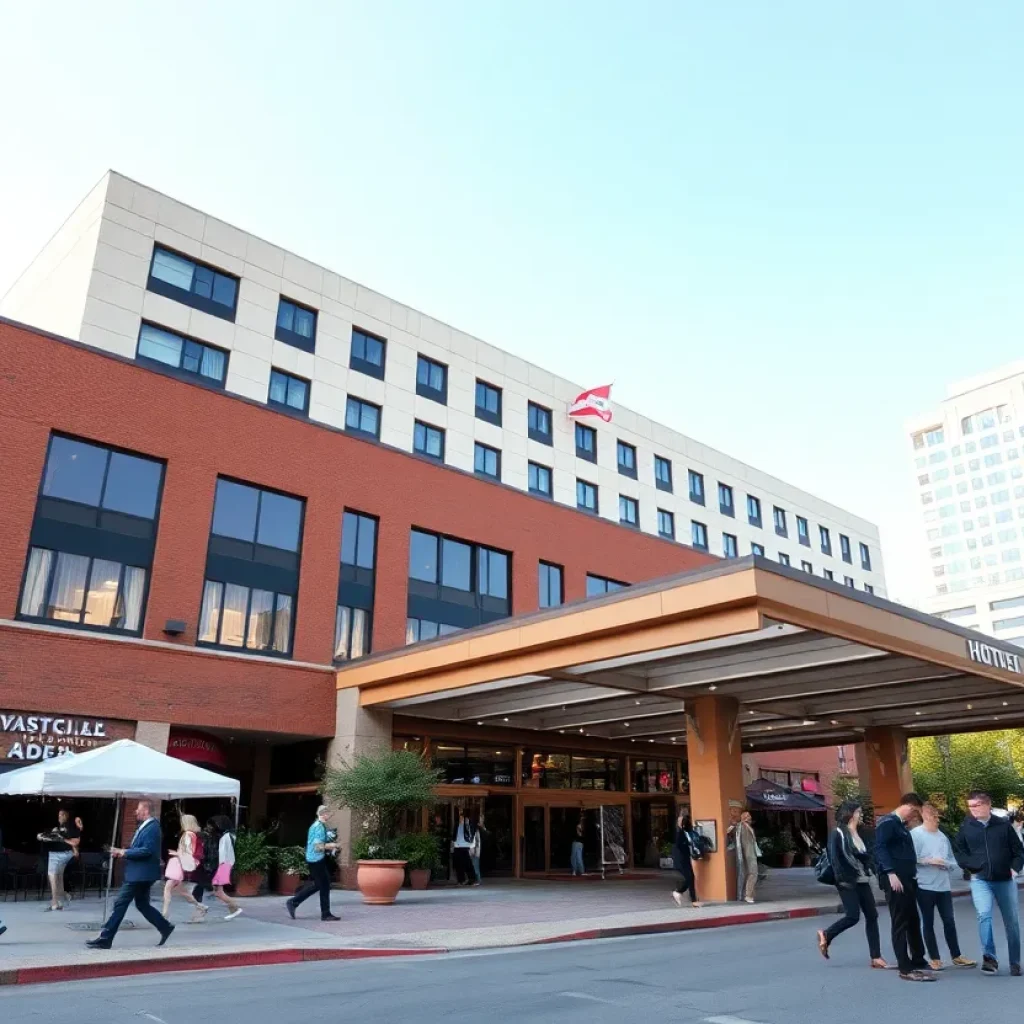 Exterior view of hotels in King of Prussia, Pennsylvania