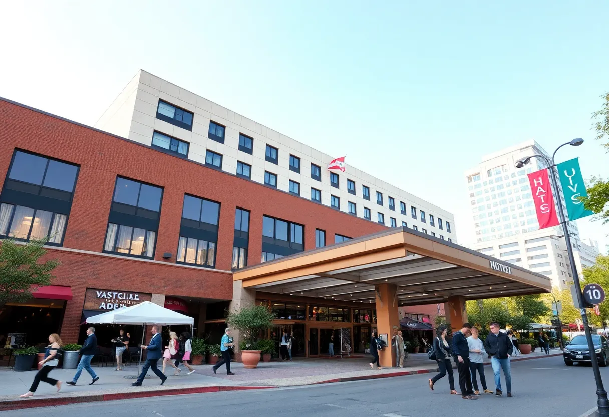 Exterior view of hotels in King of Prussia, Pennsylvania