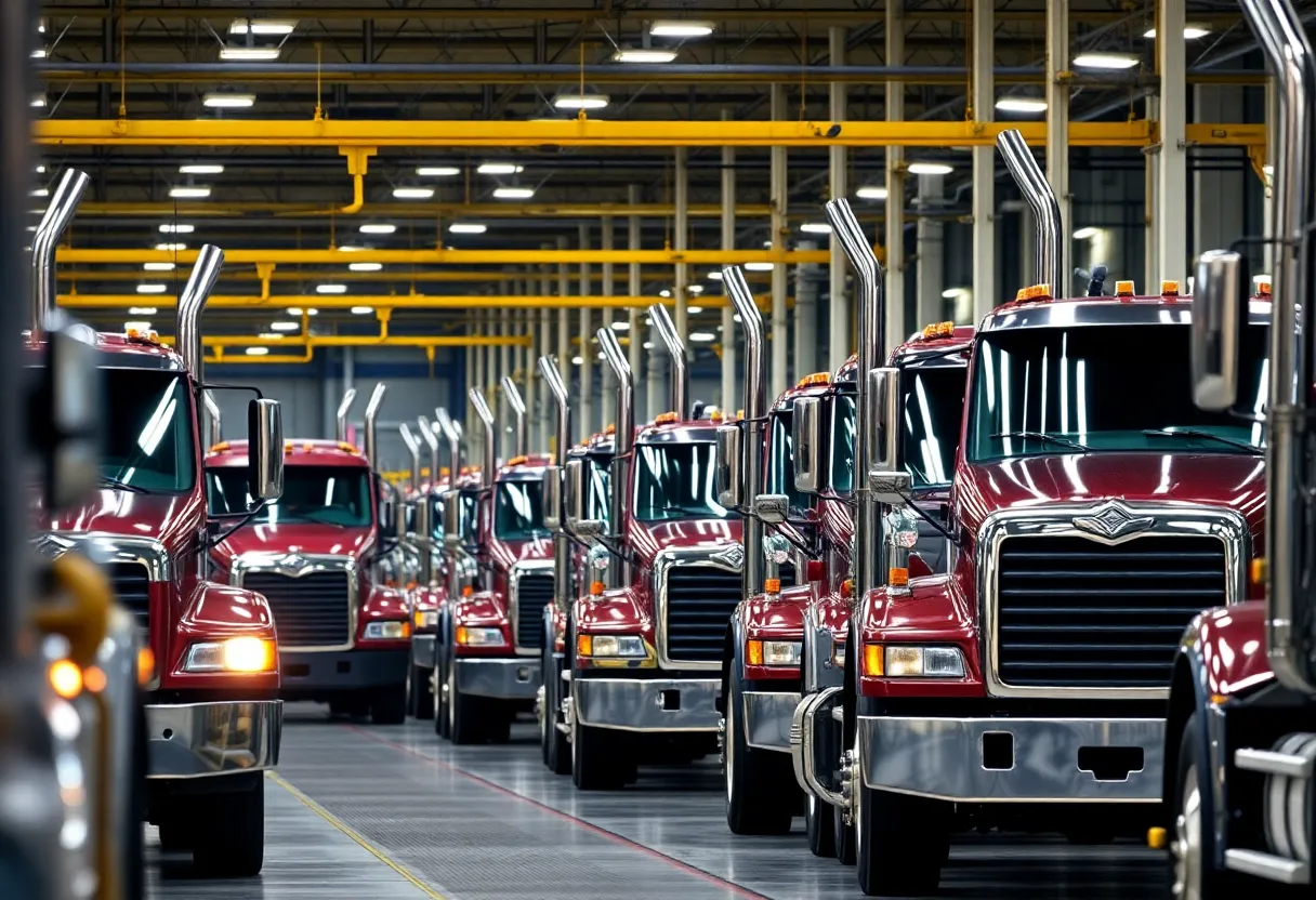 Mack Trucks production line in Lower Macungie Township