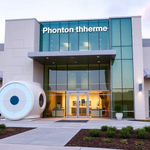 Exterior view of the new Proton Beam Therapy Center in University City