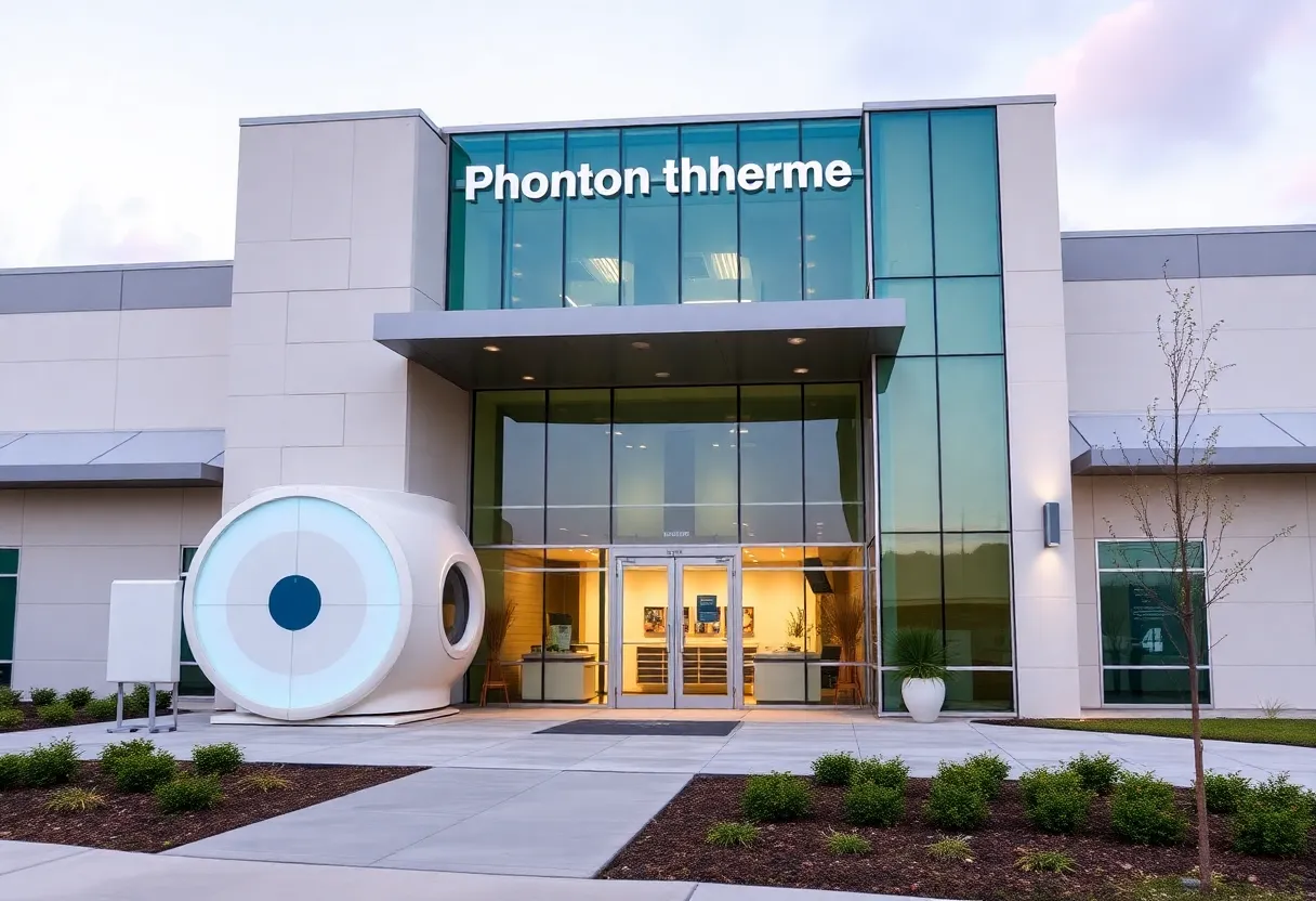 Exterior view of the new Proton Beam Therapy Center in University City