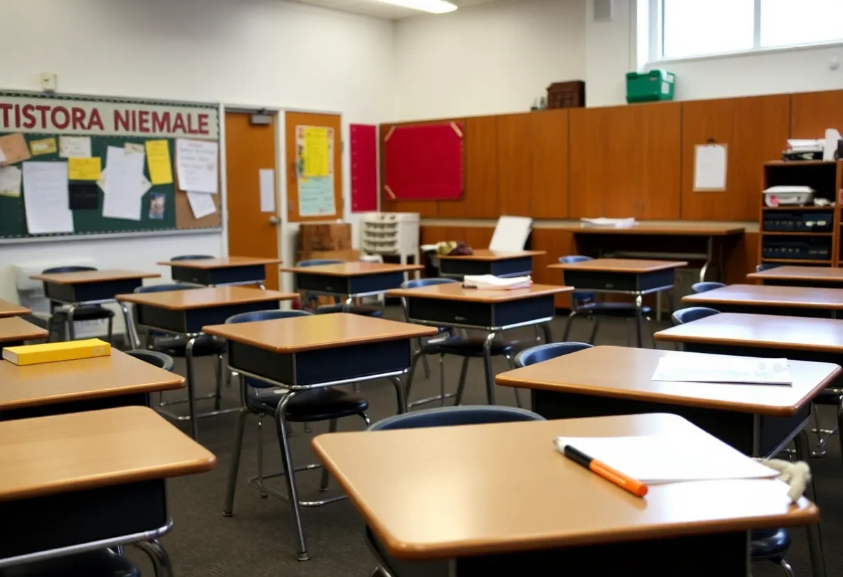 A classroom representing the challenges in Pennsylvania's education funding