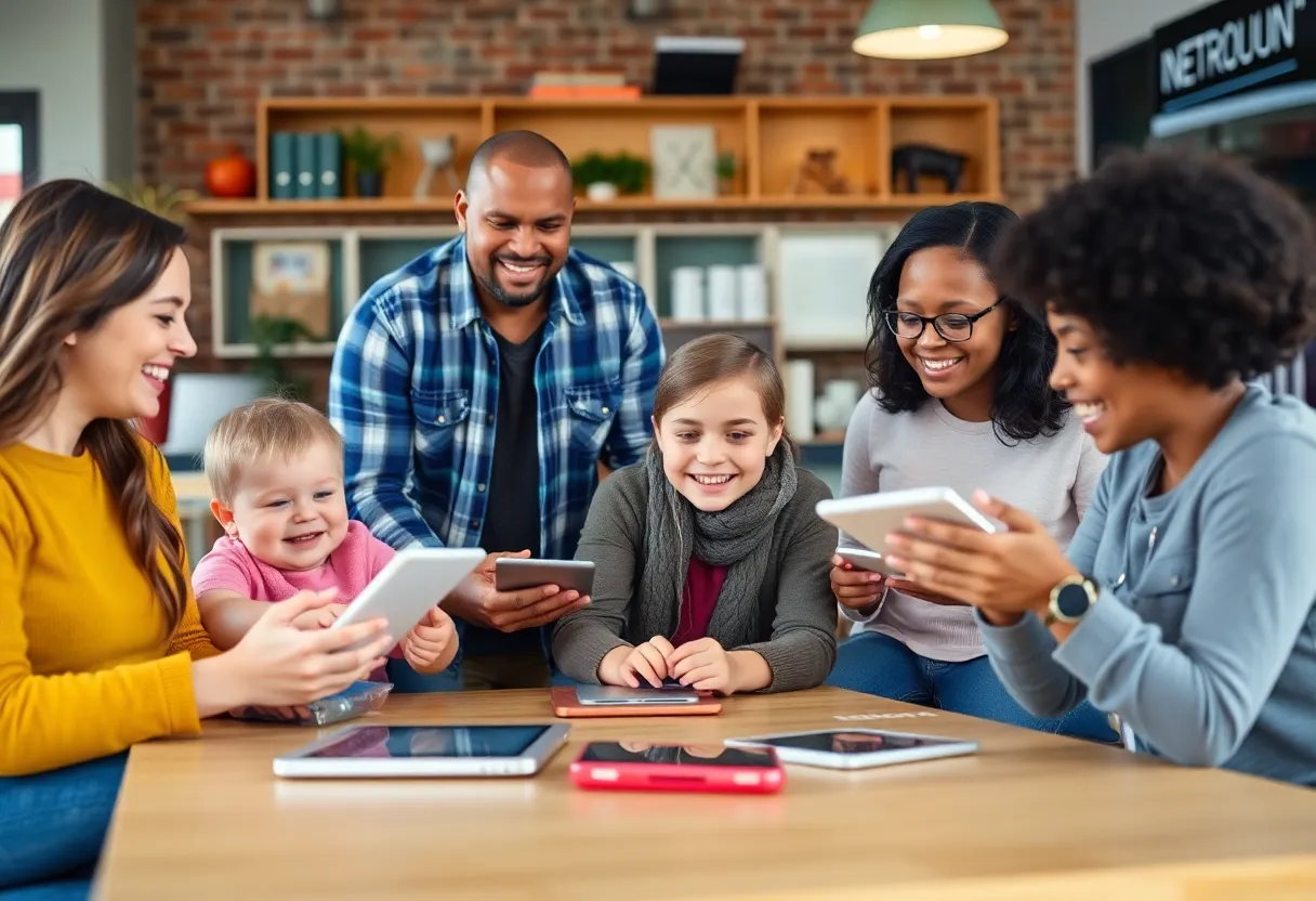 Families and businesses in Northeastern Pennsylvania enjoying high-speed Internet services.
