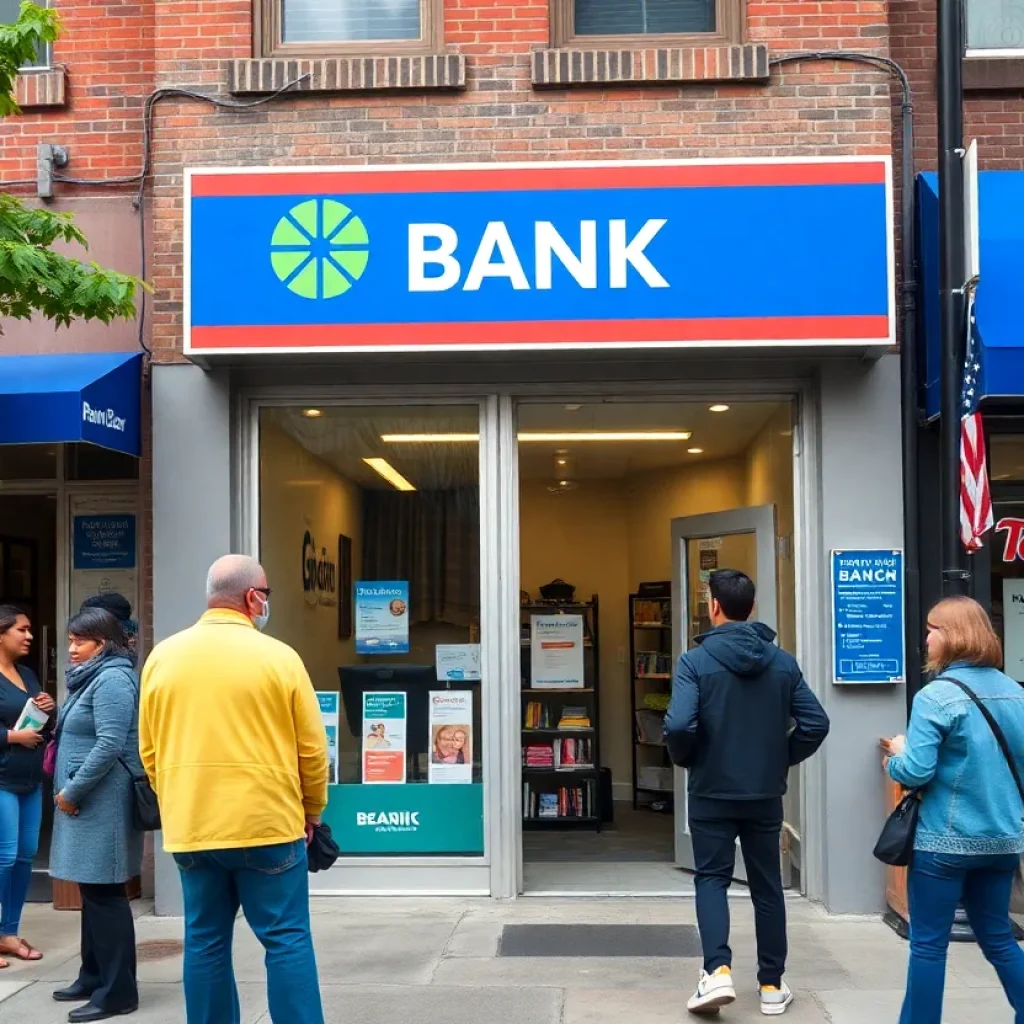 Philadelphia Asian Bank branch in a diverse neighborhood