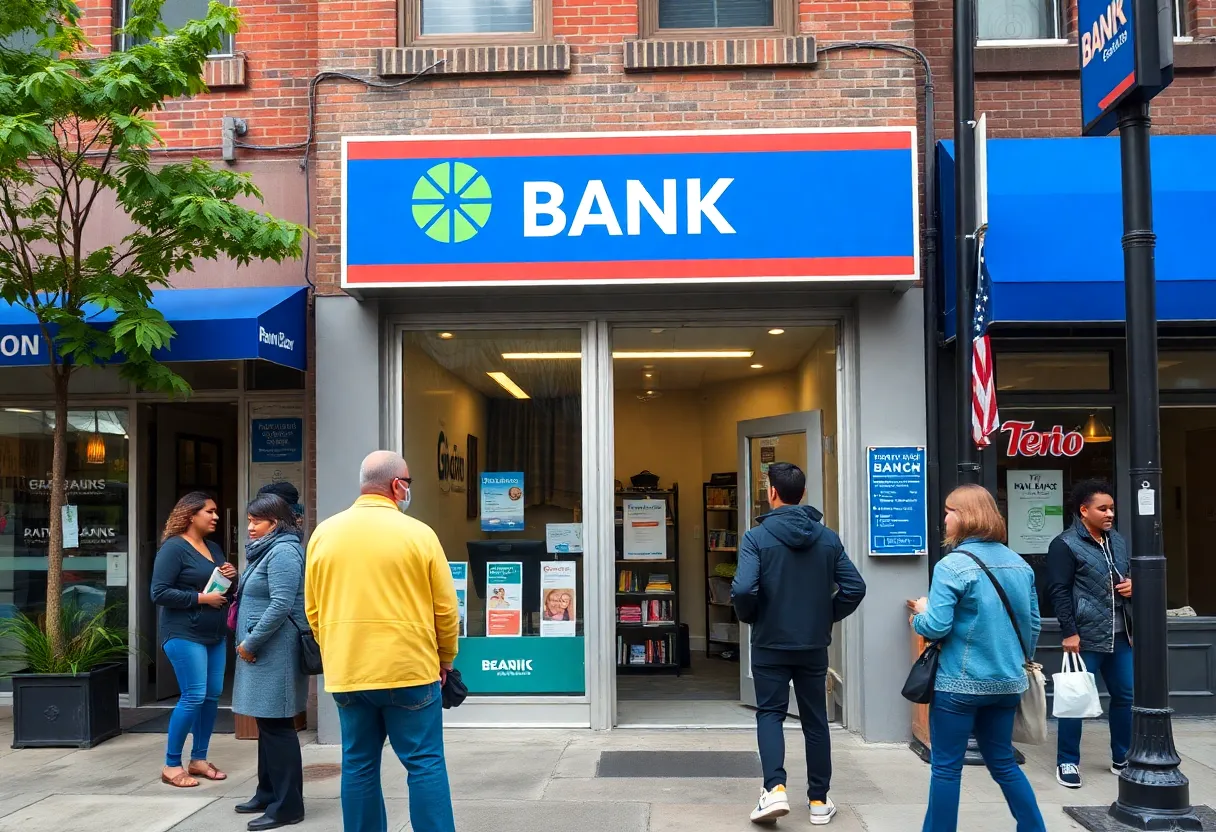Philadelphia Asian Bank branch in a diverse neighborhood