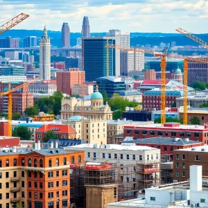 Construction sites in Philadelphia illustrating new housing initiatives