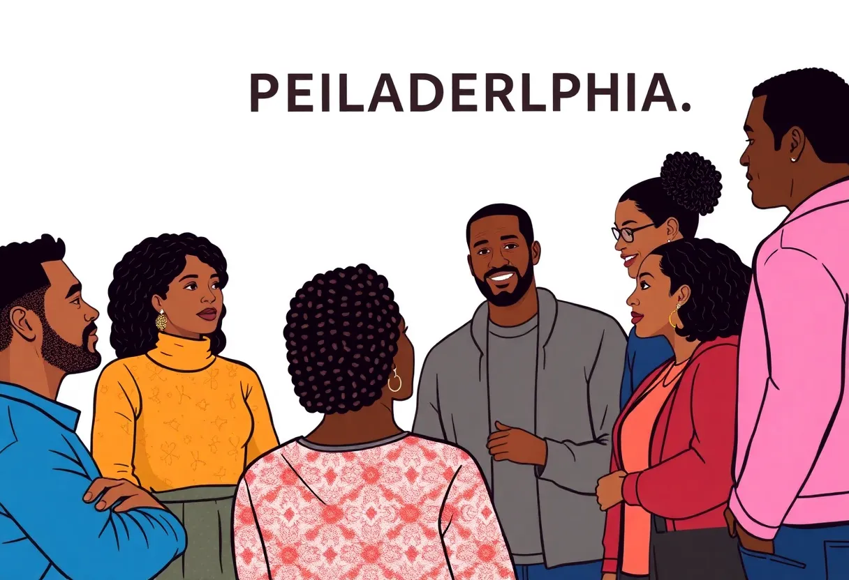 Community members sharing insights on reparations in Philadelphia