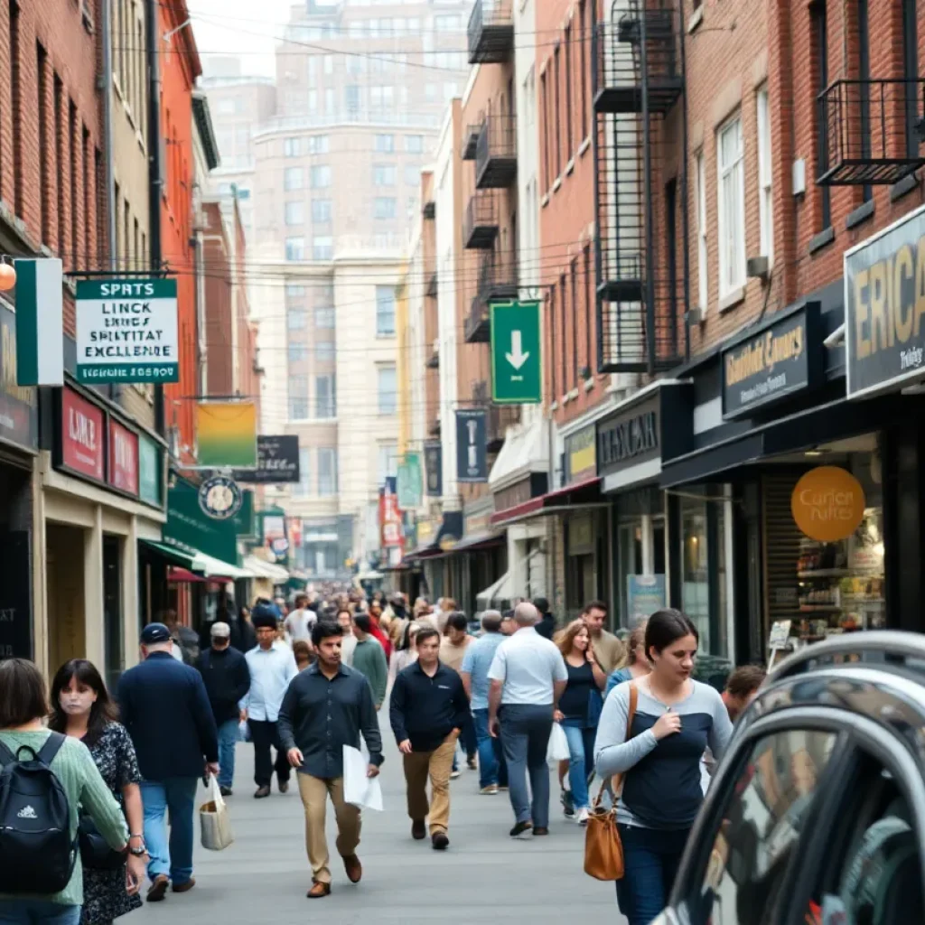 A vibrant street view of Philadelphia small businesses.