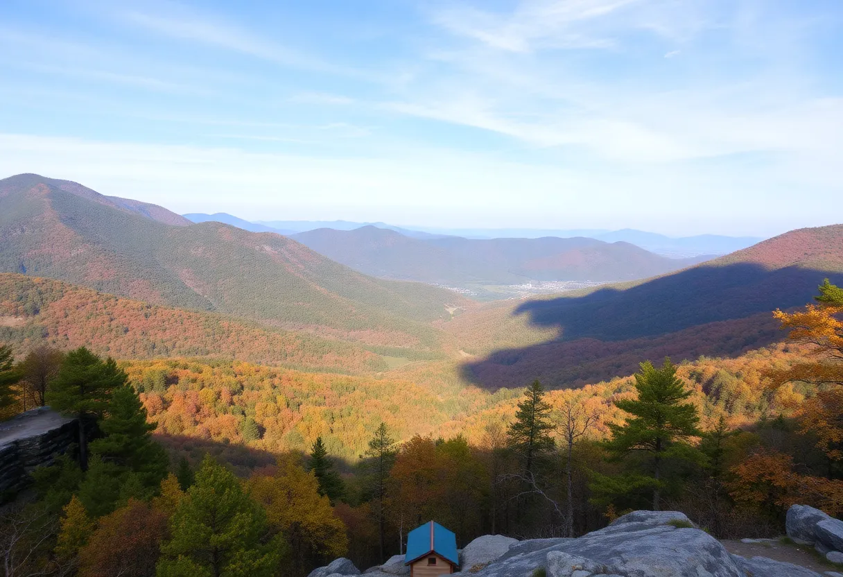 Natural landscape of Potter-Tioga region with mountains and trails