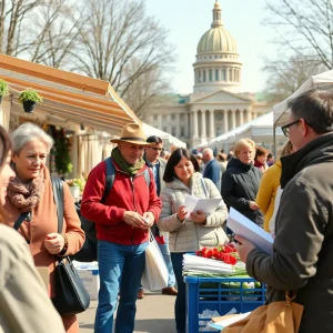 Vibrant scene of small business owners in Pennsylvania utilizing support resources