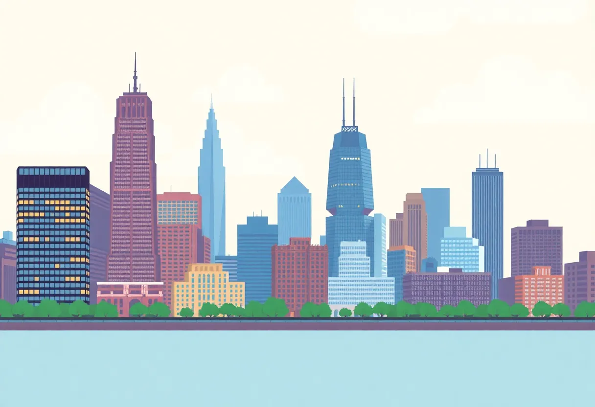 Philadelphia skyline depicting financial growth