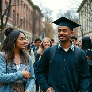 University of Pennsylvania campus with students