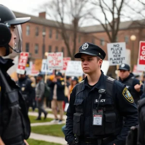 Security presence on campus during antisemitism controversy