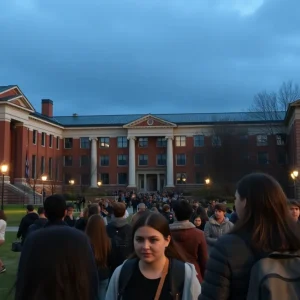 University campus reflecting tension over donations and academic freedom