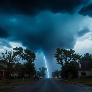 Tornado touching down in Collings Lakes, NJ