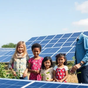 Community solar farm being utilized by local residents in Pennsylvania.