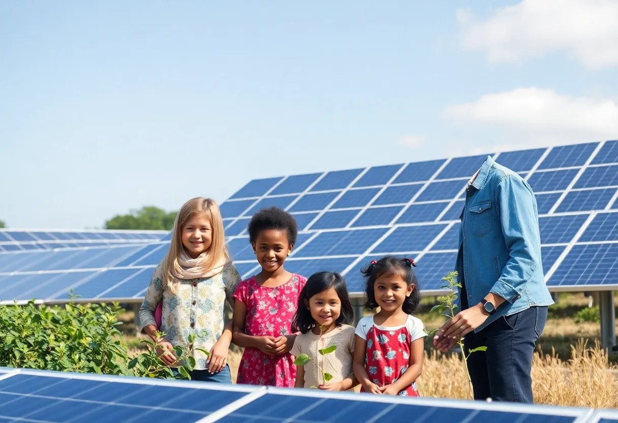 Community solar farm being utilized by local residents in Pennsylvania.