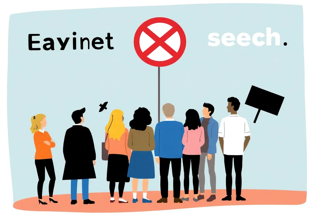 Community members uniting against hate speech