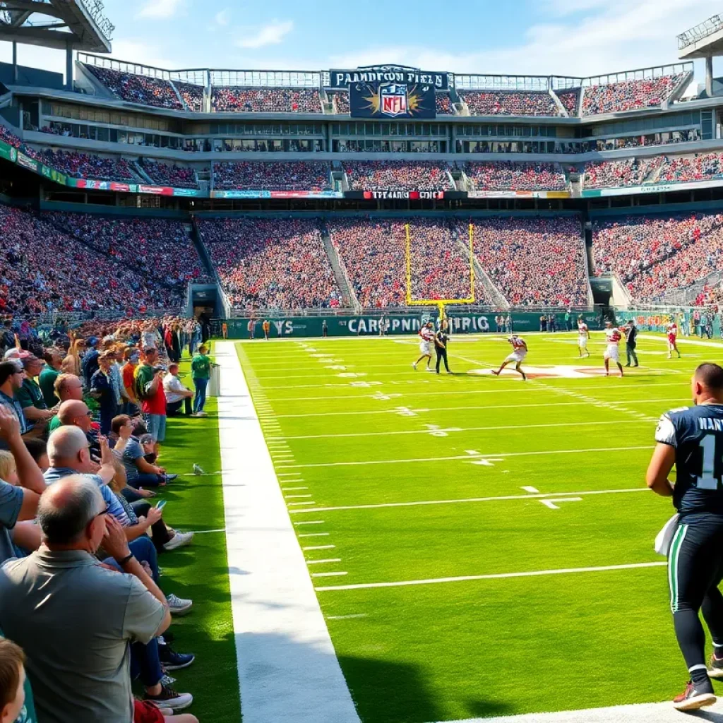 Philadelphia Eagles fans cheering at Lincoln Financial Field