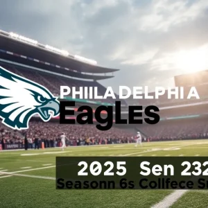 Philadelphia Eagles playing at home during their 2025 season schedule