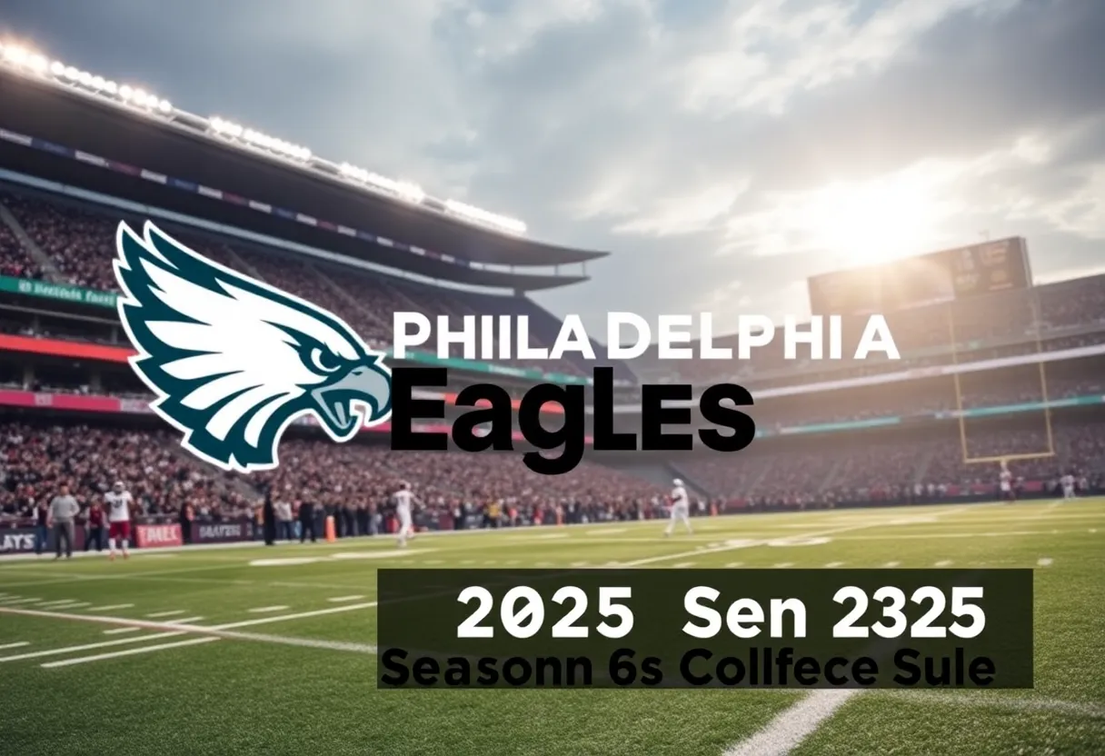 Philadelphia Eagles playing at home during their 2025 season schedule
