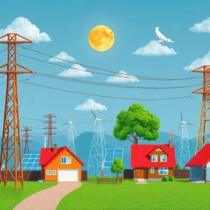 Illustration of electricity infrastructure upgrades in Pennsylvania