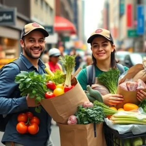 FreshDirect delivery services with fresh groceries
