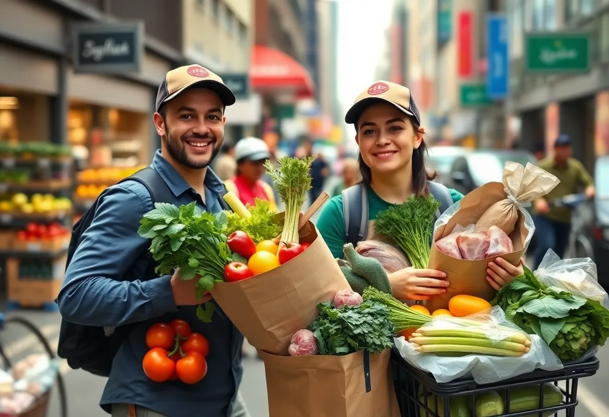 FreshDirect delivery services with fresh groceries