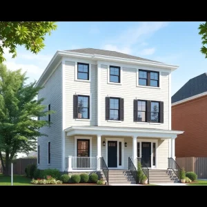 Architectural rendering of a new single-family residence in Germantown.