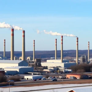 Pennsylvania industrial landscape focused on sustainability efforts
