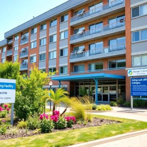Exterior view of a LaVie Care Center nursing facility
