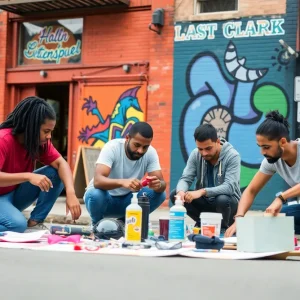 A diverse group of local creatives collaborating in Philadelphia