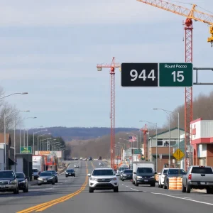 Developments along Route 940 in Mount Pocono