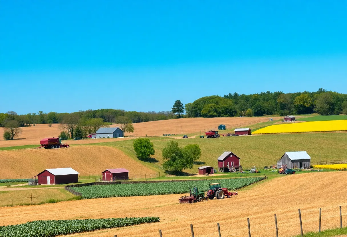 Landscape of small and mid-sized farms in Pennsylvania