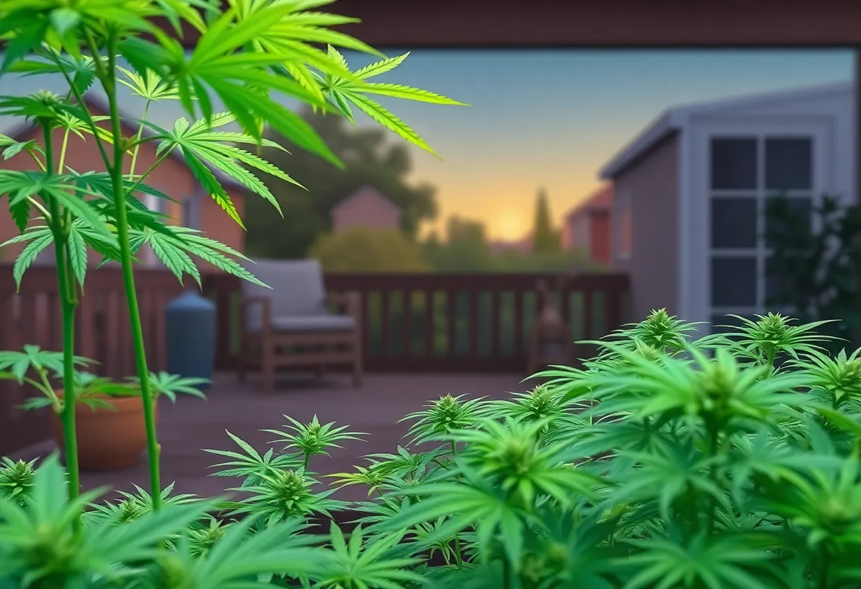 Cannabis plants grown at home in Pennsylvania