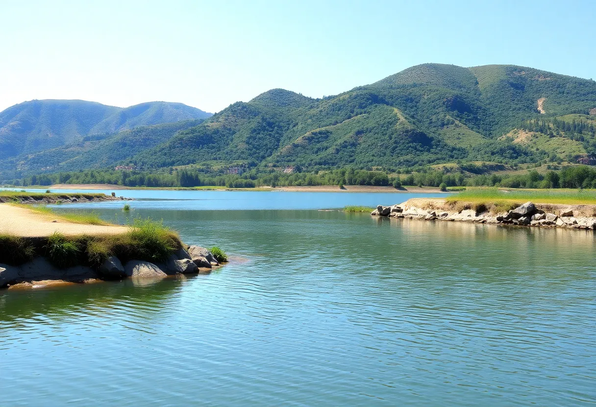 A tranquil water reservoir in Pennsylvania for water quality improvement.