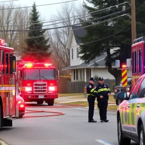 Emergency response at the scene of a deadly arson fire in Philadelphia