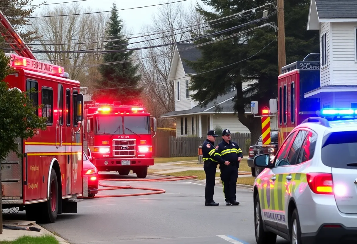 Emergency response at the scene of a deadly arson fire in Philadelphia