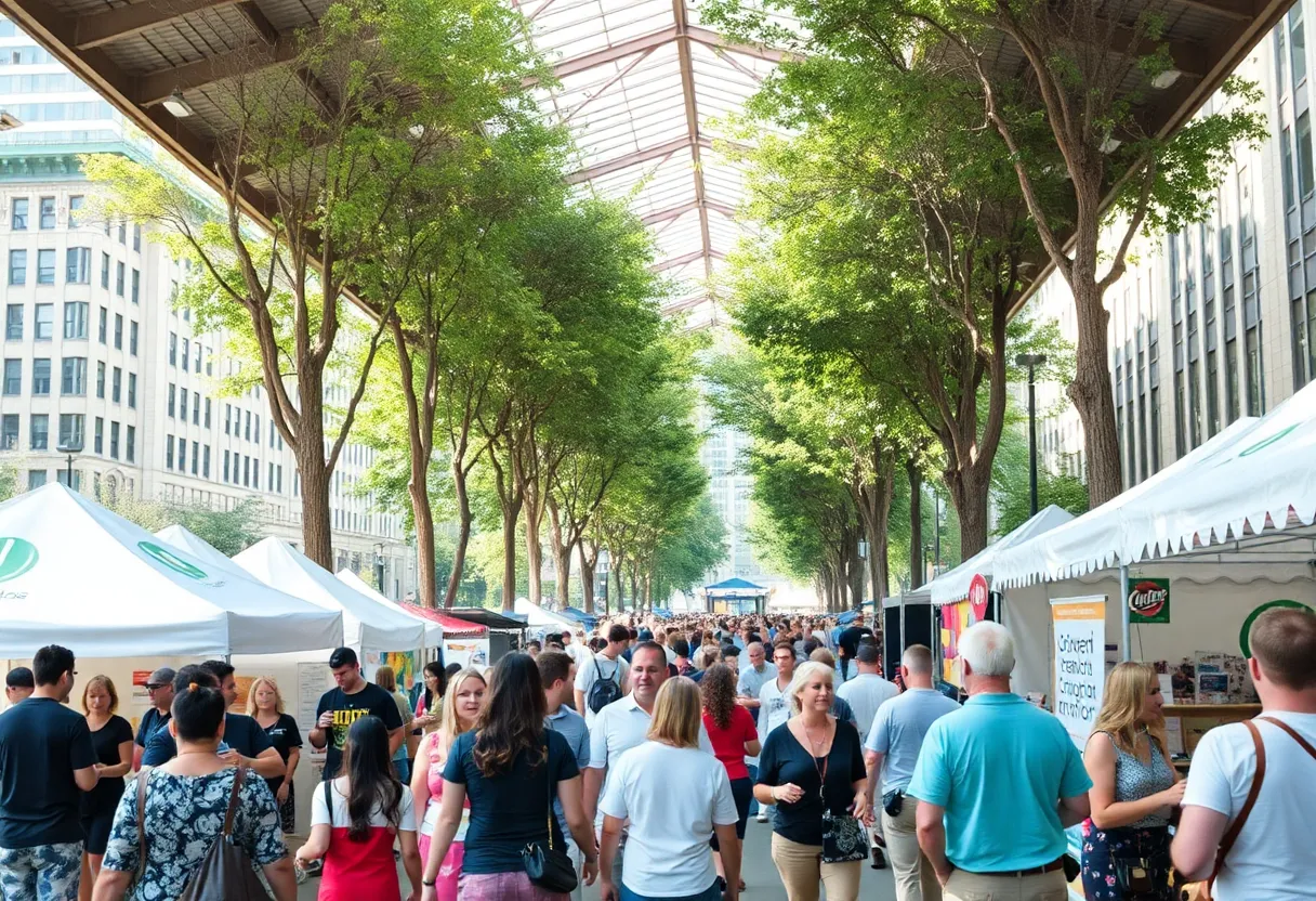 People enjoying arts and culture events in Philadelphia