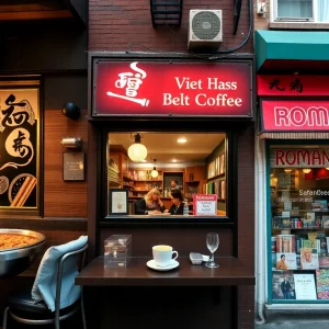A visual representation of Philadelphia's diverse dining options including hot pot, coffee, and books.