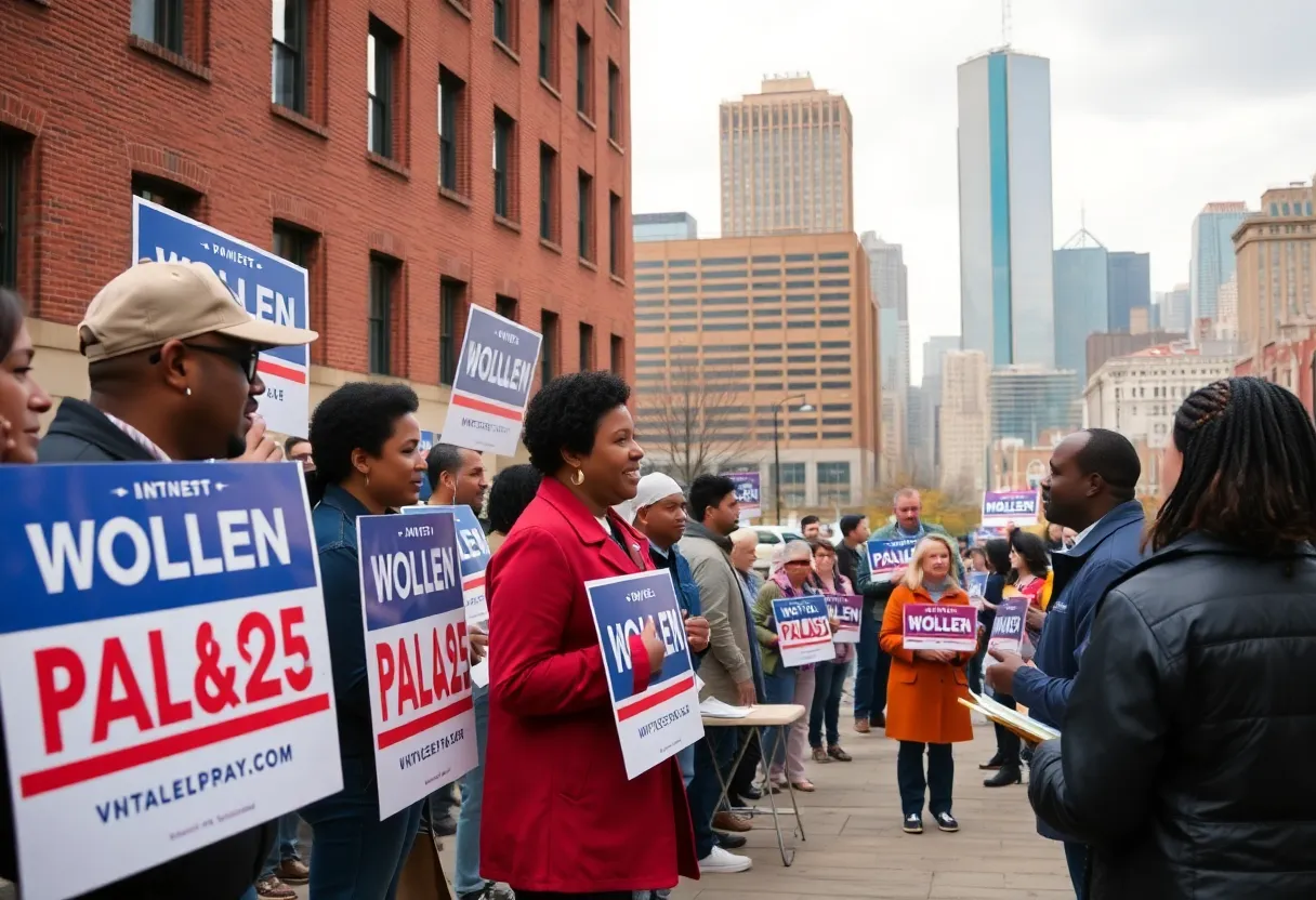 Campaign rally for the Philadelphia District Attorney primary election