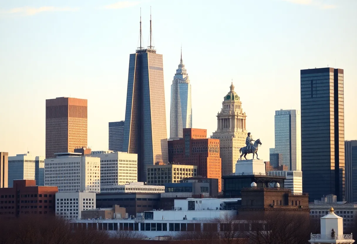Philadelphia skyline representing economic reform