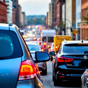 Traffic in Philadelphia illustrating auto insurance challenges
