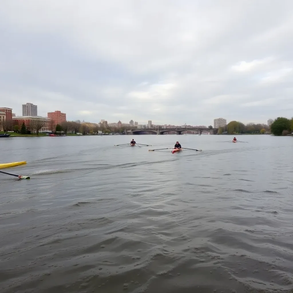 High waters on the Schuylkill River during the canceled Stotesbury Cup Regatta