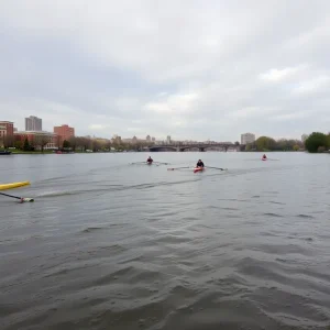 High waters on the Schuylkill River during the canceled Stotesbury Cup Regatta