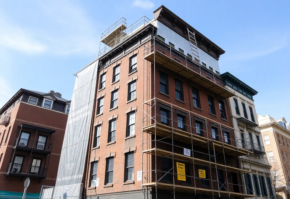 Wanamaker Building under renovation in Philadelphia